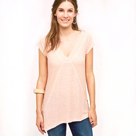 Anthropologie • Meadow Rue Spliced Stripe Tee - Picture 2 of 8